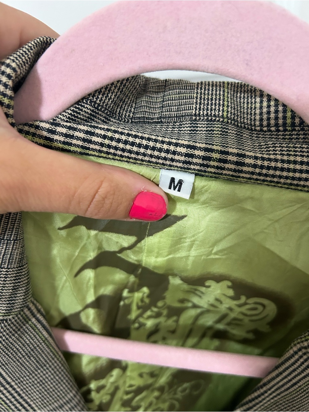 Johnny Was Workshop Plaid Embroidered Blazer - Picture 13 of 14